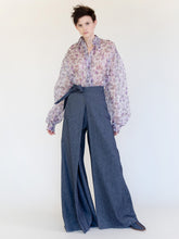 Load image into Gallery viewer, CONVERTIBLE COTTON ORGANDY BLOUSE
