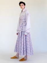 Load image into Gallery viewer, CONVERTIBLE WRAP COTTON POPLIN BLOUSE
