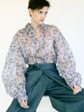 Load image into Gallery viewer, CONVERTIBLE COTTON ORGANDY BLOUSE