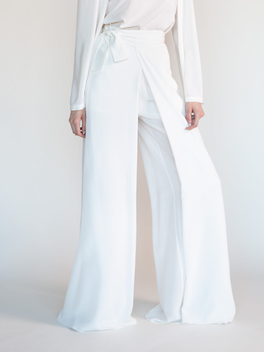 SILK CREPE WRAP PANT - CLASSICS – BY. Bonnie Young