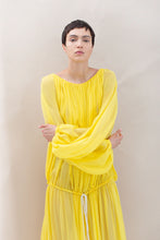 Load image into Gallery viewer, Yellow Drawstring Dress